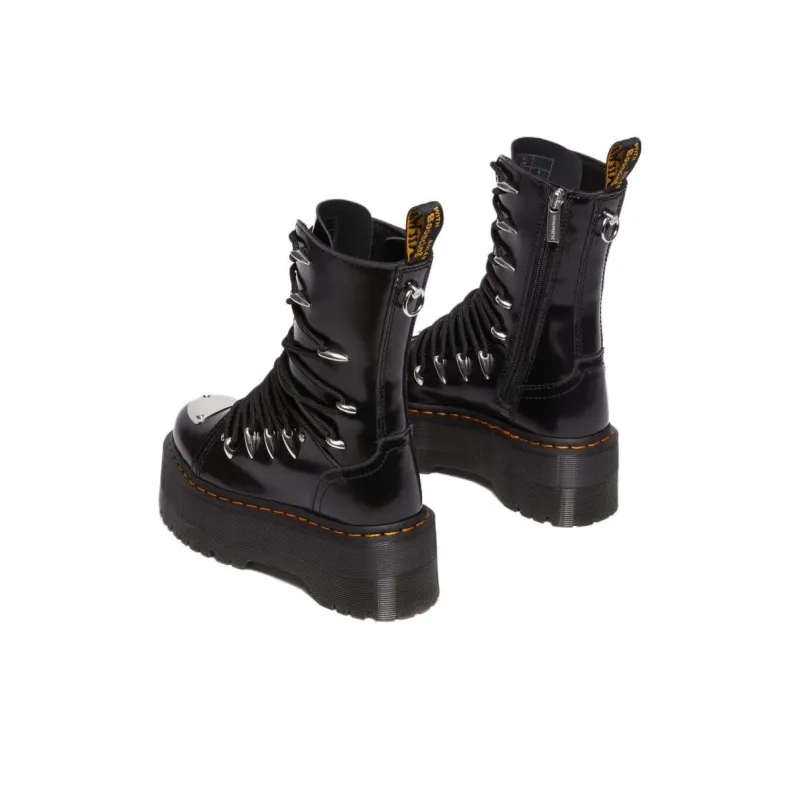 Dr.Martens Jadon Hi Ltt Max Leather Platform Boots 'Black' Women's-3