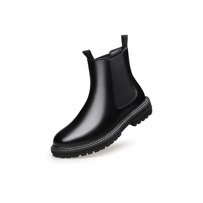 Cachiotti KAQIAODI Knee High Chelsea Boots Men's Black-1