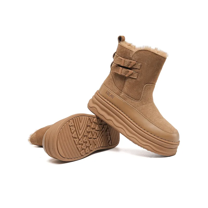 EBLAN Snow Boots Women's Camel-2