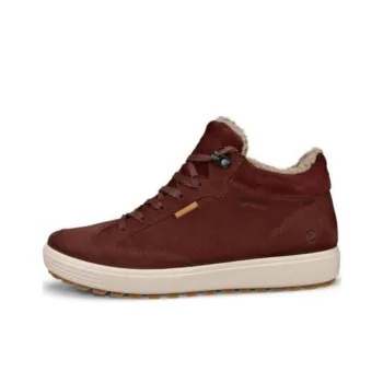 Ecco Soft 7 Ankle Length Outdoor Boots Unisex Red Brown