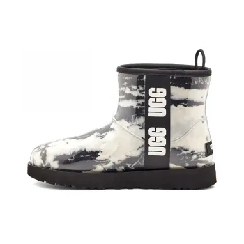 UGG Classic Clear Mini Boot Marble White Black Women's