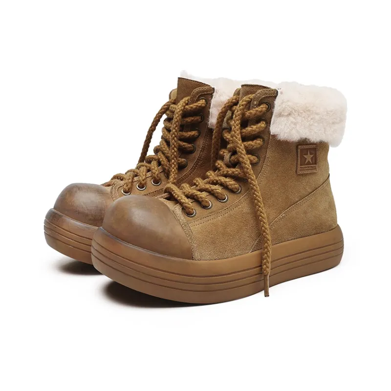 FAPAI Warm Water Resistant Wear Resistant Cushioning Coverage Short Snow Boots Unisex-10