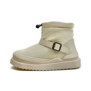 Warrior Abrasion-Resistant Slip-Resistant Short Snow Boots Women's Beige