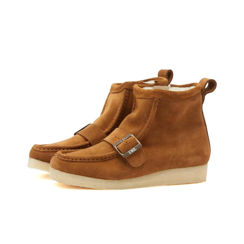 Clarks X END. X Beams Plus Walla Hi Strap 'Dark Brown'-1