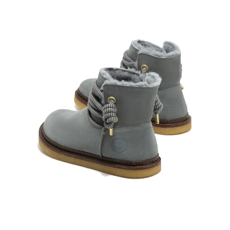 OETZI Crew Snow Boots Unisex Dark Gray-2