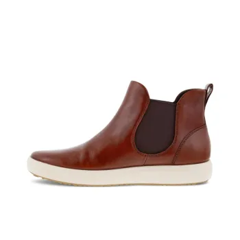 Ecco Ankle Length Chelsea Boots Women's Brandy Brown