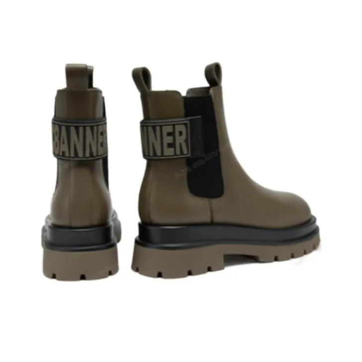 C°BANNER Short Ankle Boots Women's Green-4
