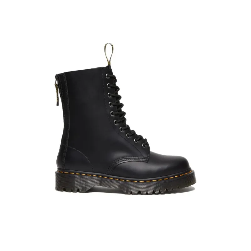 Dr. Martens 1490 Hi Bex Zip Leather Boots 'Black'-1
