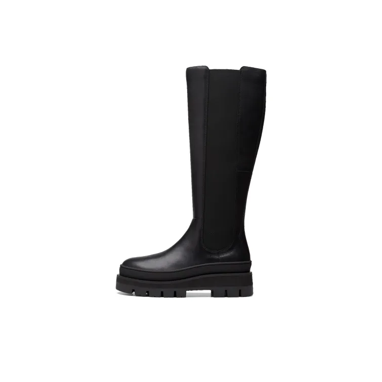 Clarks Knee-High Boots High Boots Women's Black-0