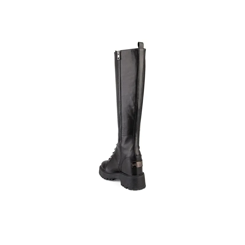 IiJin Knight High Boots Women's Black-2