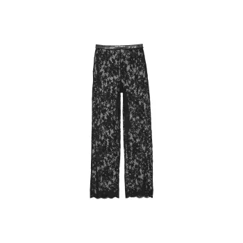 Victoria's Secret Twinkle Lace Trousers / BLACK Pajama Pants Women's Black
