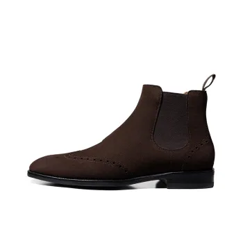 THOM WILLS Chelsea Boots Men's Dark Coffee