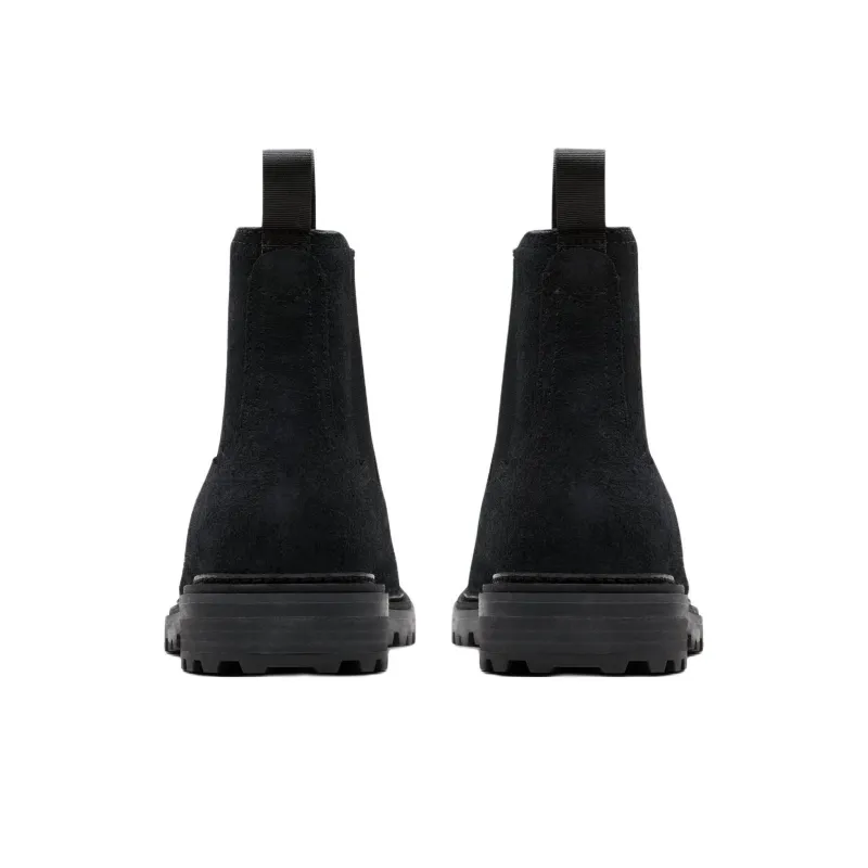 Clarks Short Chelsea Boots Men's Black-4