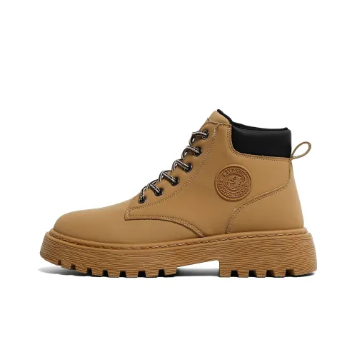 HUANQIU Short Martin Boot 4.5cm Men's Brown