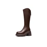 Brown (Upgraded)-Fleece-Lined-7.5cm Heel Height-JF97A