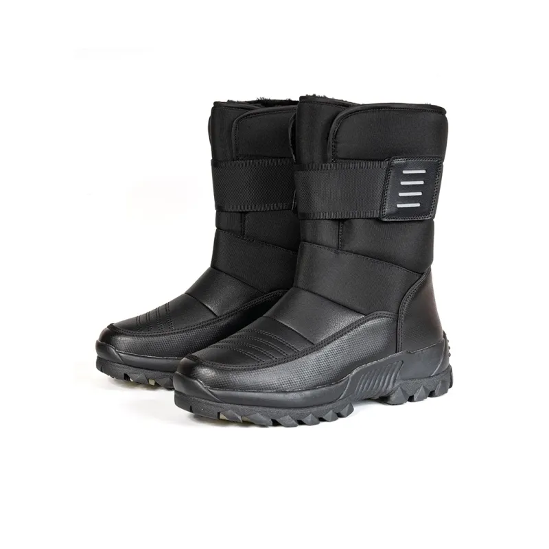 Yi Jiabao Warm Water Resistant And Wear Resistant Crew Outdoor Boots Men's Black-4