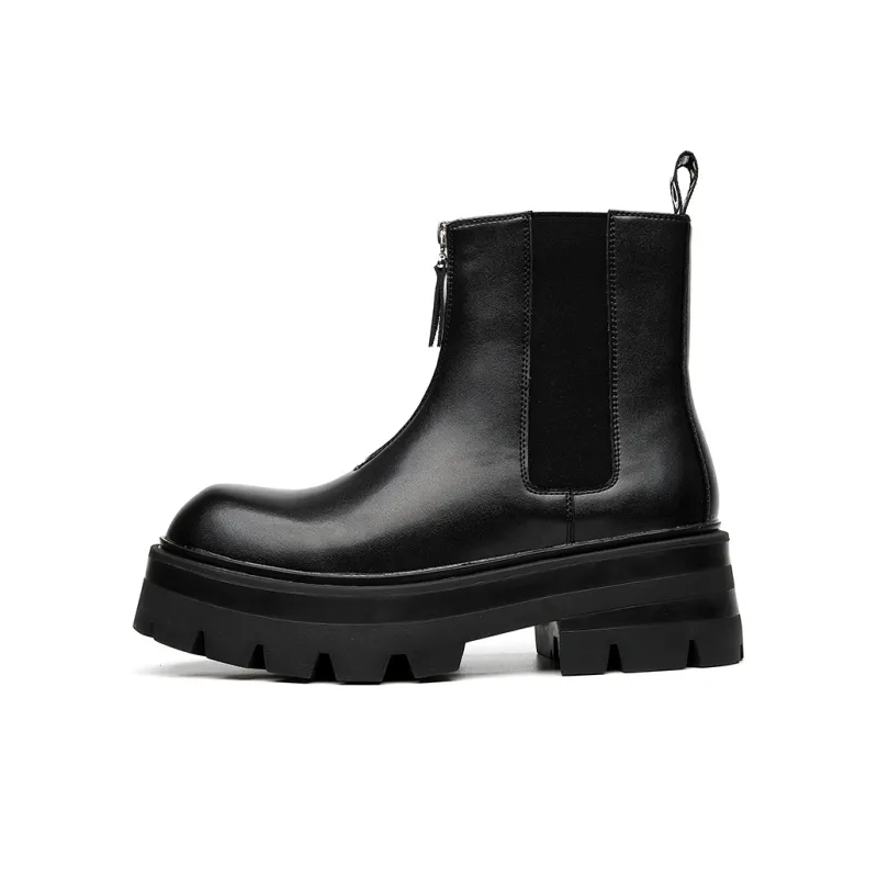 SHUPATE Short Chelsea Boots Men's Black-0