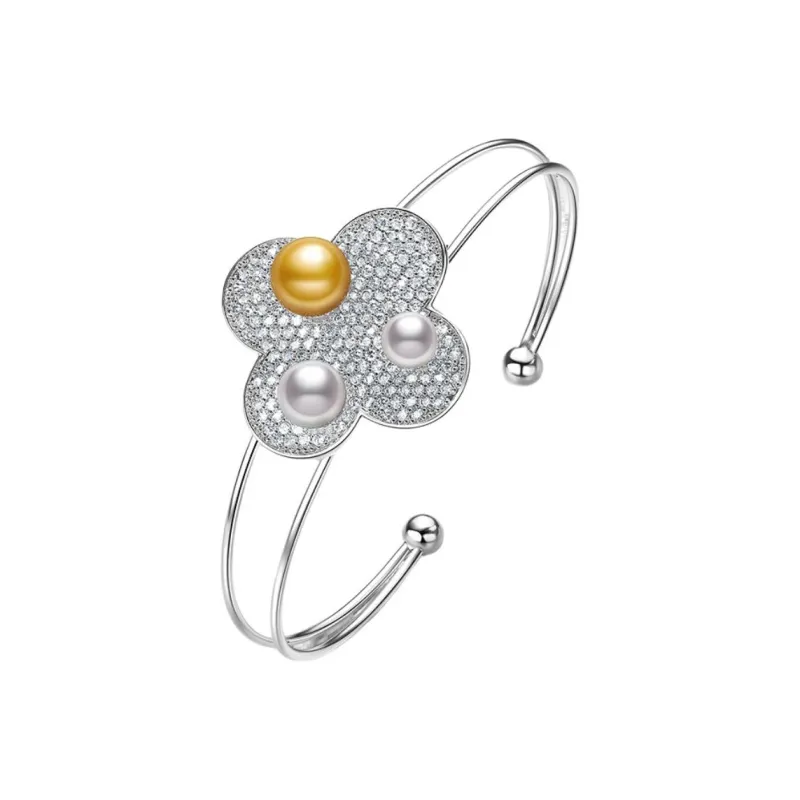 ME LUXE Saltwater Pearl Bangles Women's-0