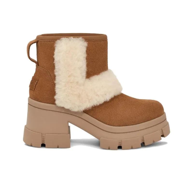 UGG Brooklyn Sunburst Heeled Boot Chestnut Women's-1