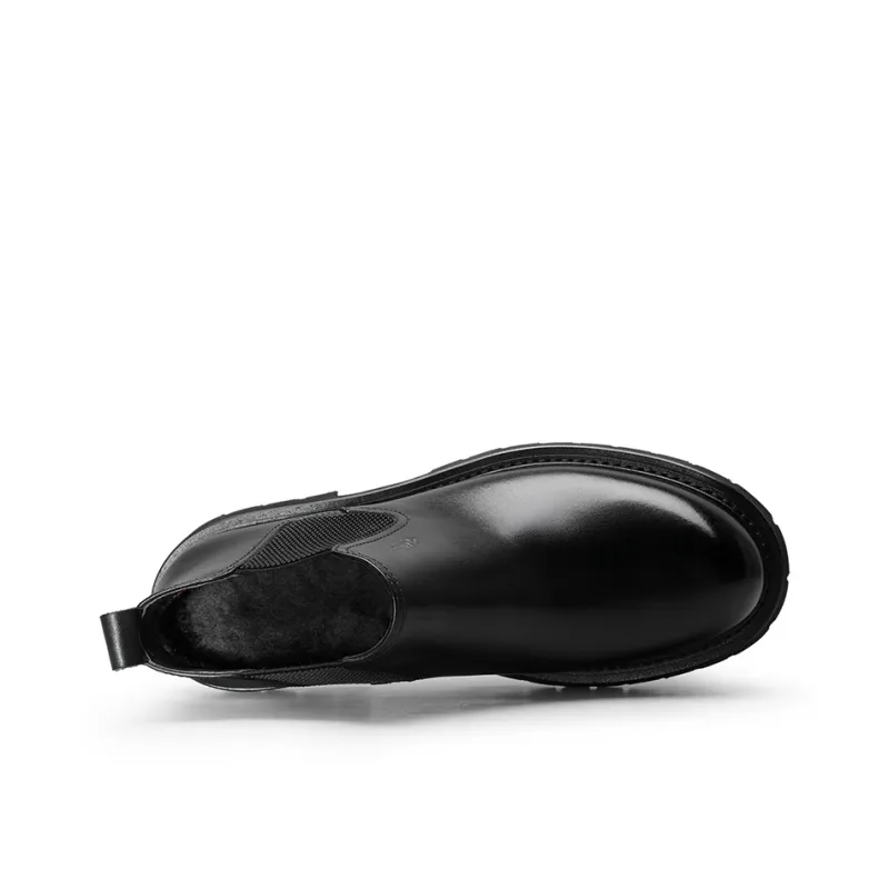 GOLDLION Short Chelsea Boots Men's Black-2