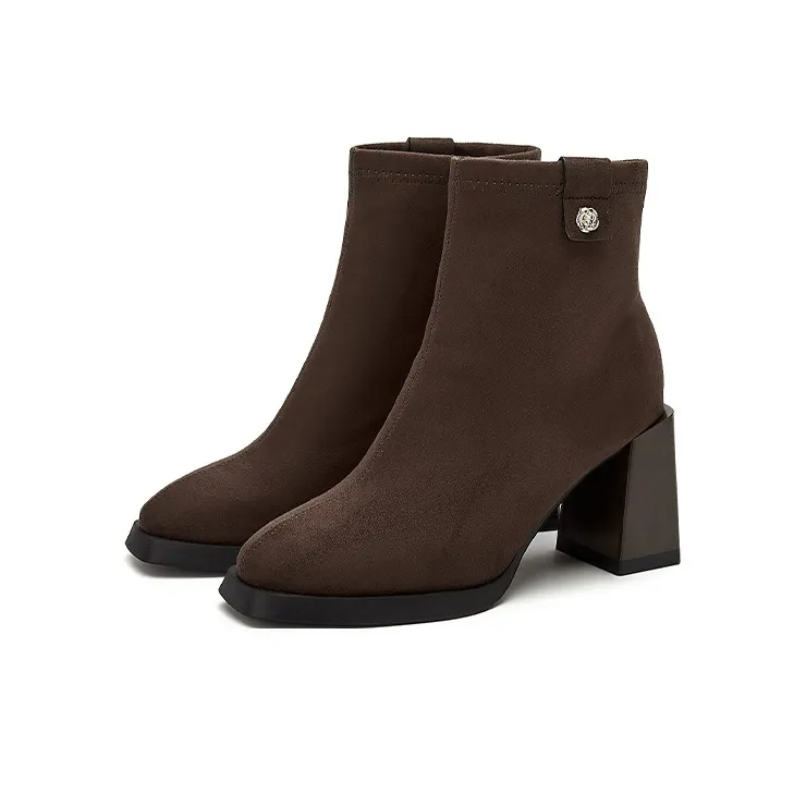 DAPHNE Ankle Boots Women's Coffee-5