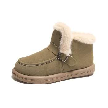 Little Red Man Warm Short Snow Boots Women's