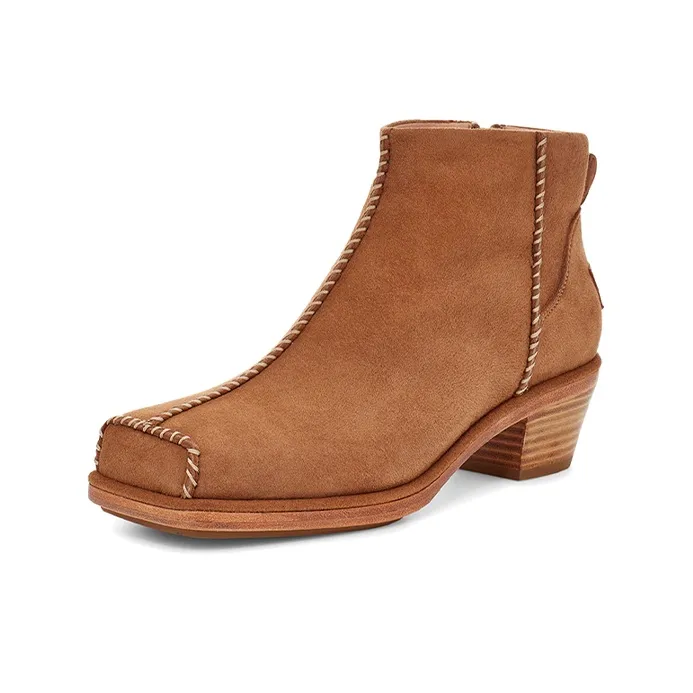 UGG + Eckhaus Latta Block Cowboy Boot 'Chestnut' Women's-2