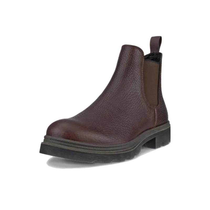 Ecco Grainer Short Chelsea Boots Women's Red Brown-2