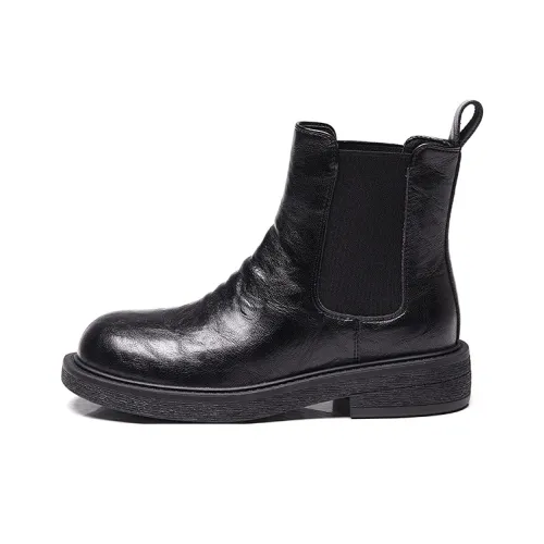Bull Charm Short Chelsea Boots 4cm Women's