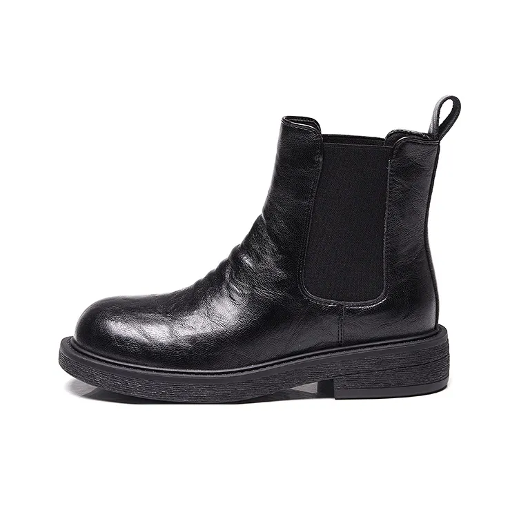 Bull Charm Short Chelsea Boots 4cm Women's-0