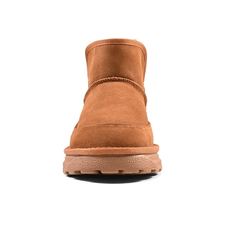 H8 Warm Short Snow Boots Unisex Chestnut-3