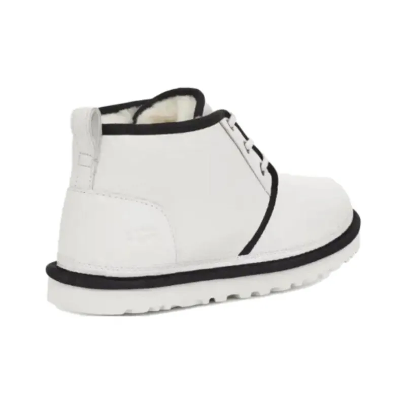 UGG Neumel Leather Boot White Black-3