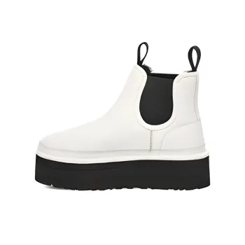UGG Neumel Platform Chelsea Boot 'Pebbled White' Women's