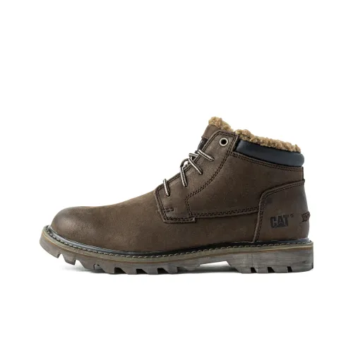 CAT Ankle Length Martin Boot Men's Dark Brown