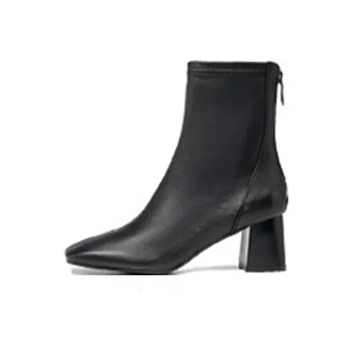 CHOVO Ankle Boots Women's Black/Beige