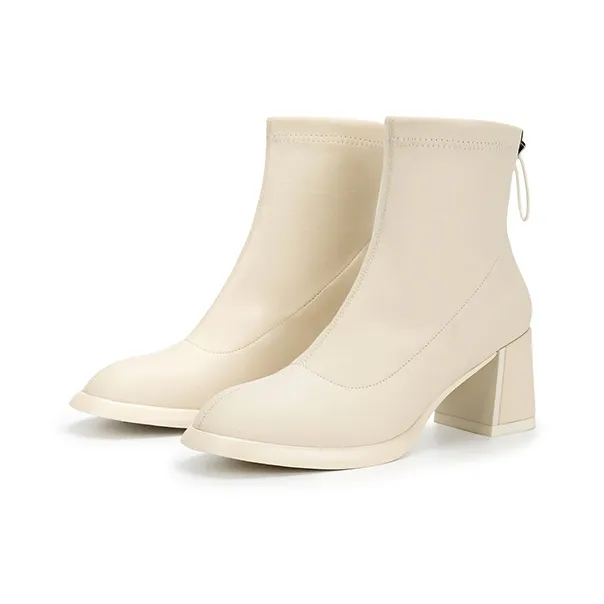 SATURDAY MODE Ankle Boots Women's White/Black-2