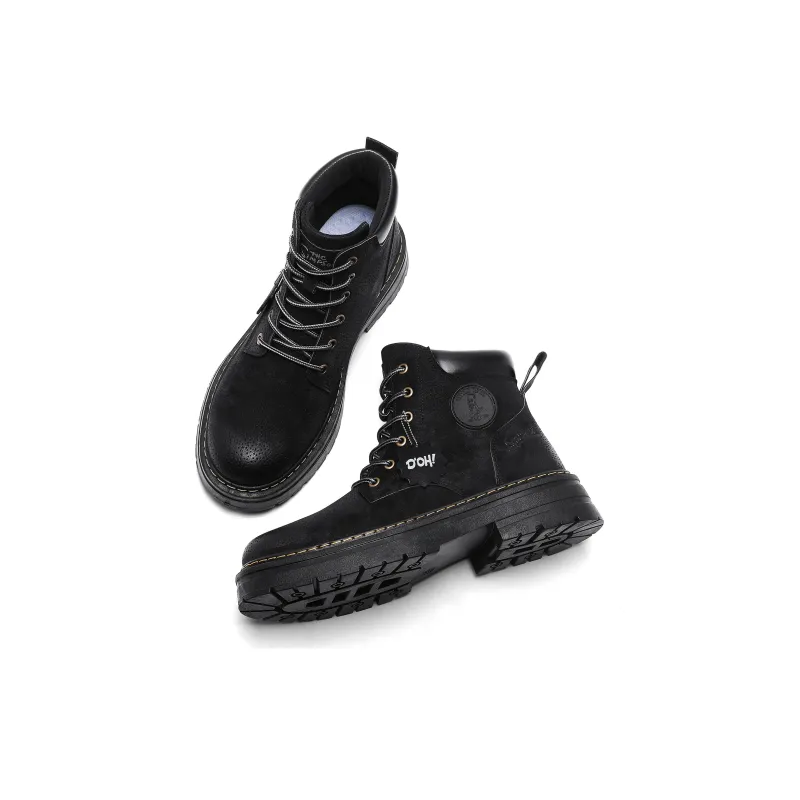 The Simpsons Martin Boots Men Black/Yellow Boots-10