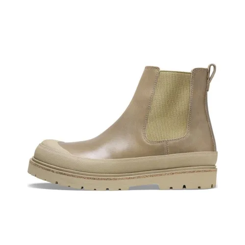 Birkenstock Short Chelsea Boots Men's Taupe Narrow Fit
