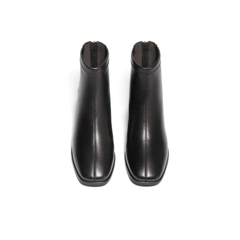 BELLE Ankle Boots 4.5CM Women's Black Beige-2