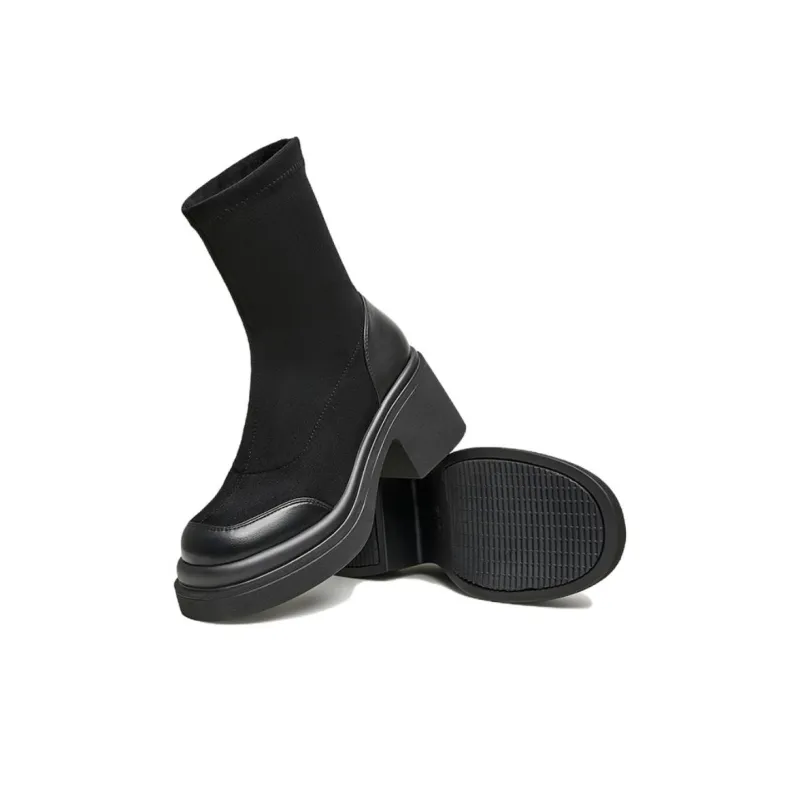 TATA Ankle Boots Women's Black/Brown-5