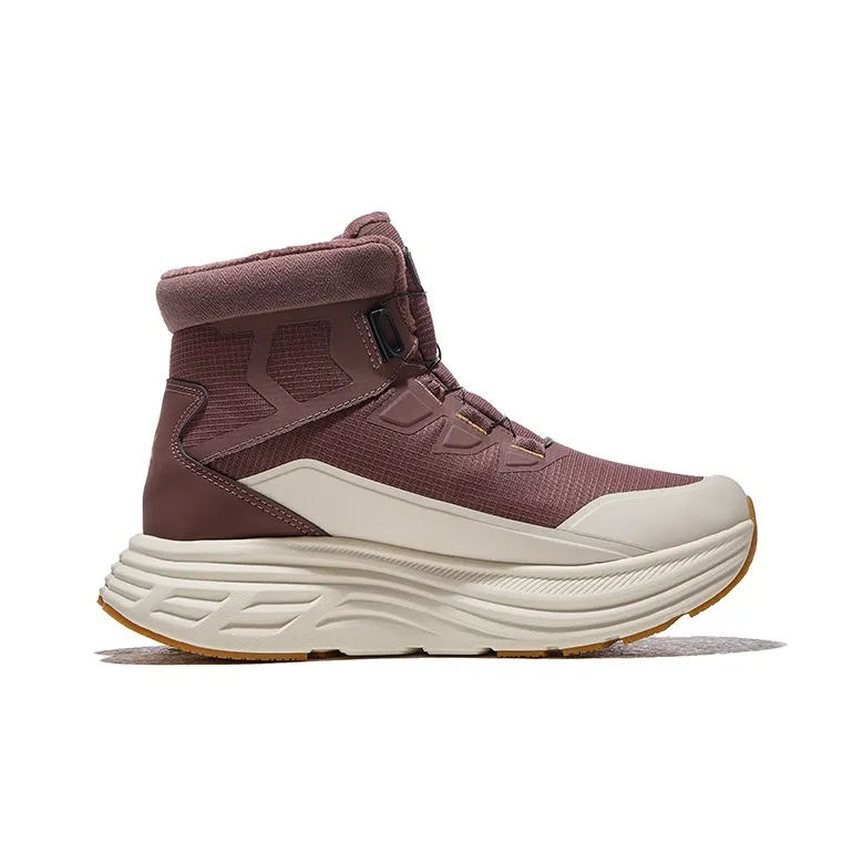 HOT POTATO Cushioning Height Increasing Slip Resistant Short Snow Boots Women's Red Coffee-1