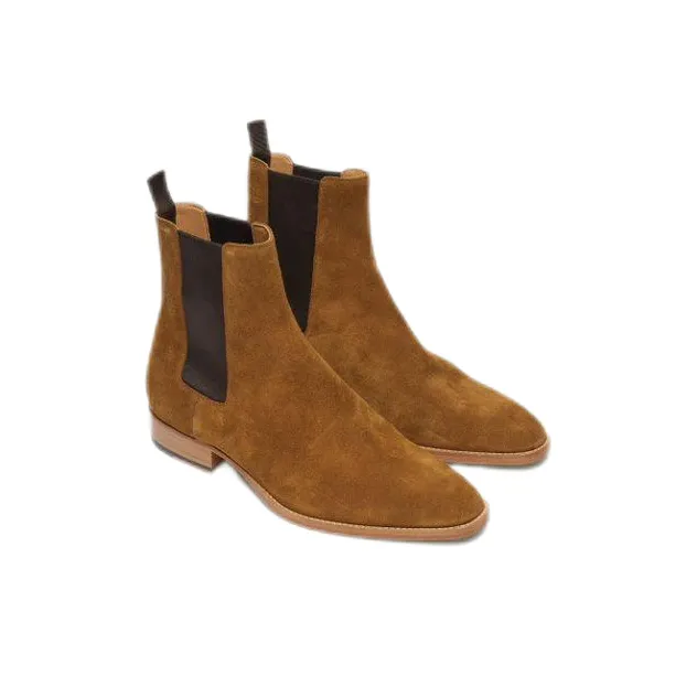 Sandro Chelsea Boots Men Caramel, Chocolate-2