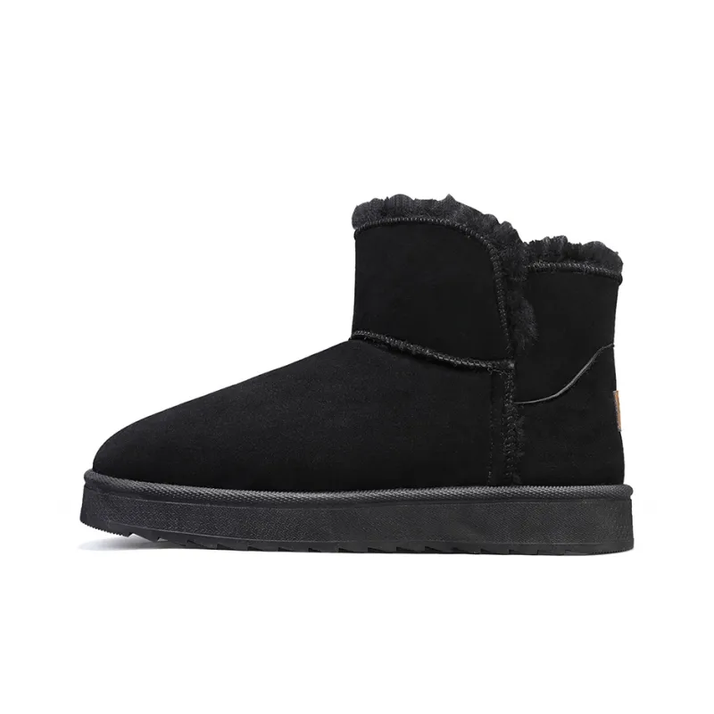 MEXICAN Warm Water Resistant Wear Resistant Slip Resistant Coverage Short Snow Boots Men's-10