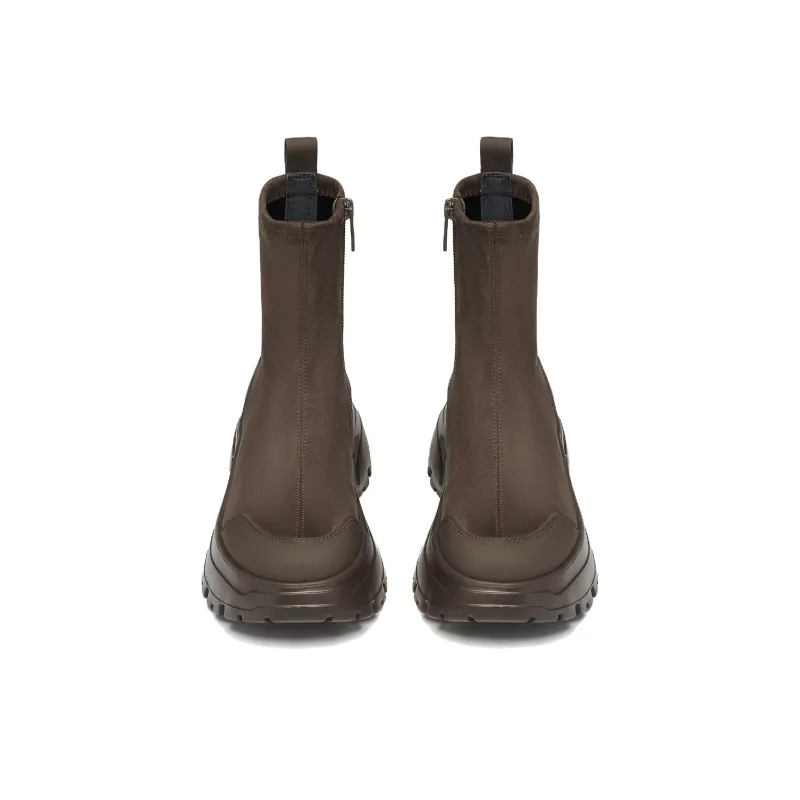 Staccato Velvet Cocoa Ankle Boots Women's-3