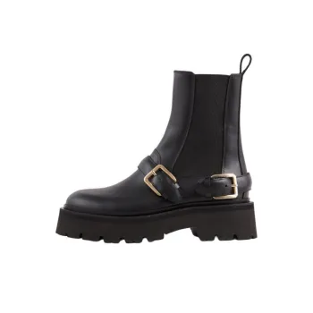 Sandro Short Chelsea Boots Women's Black