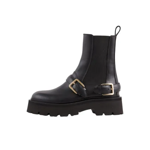 Sandro Short Chelsea Boots Women's Black