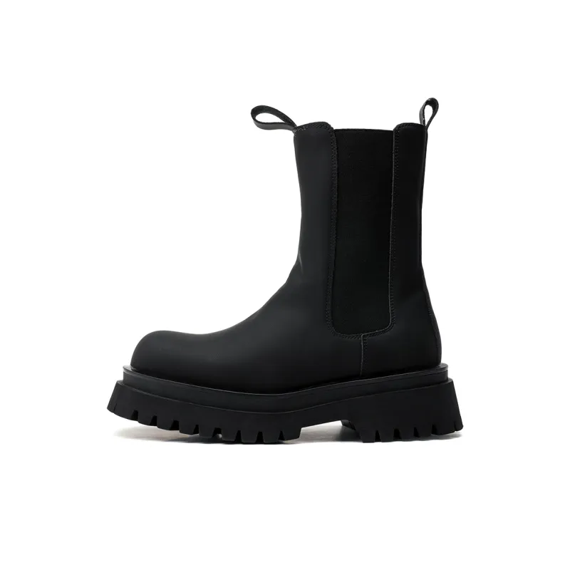 Chi Wolf Chelsea Boots Men's Frosted Black-0