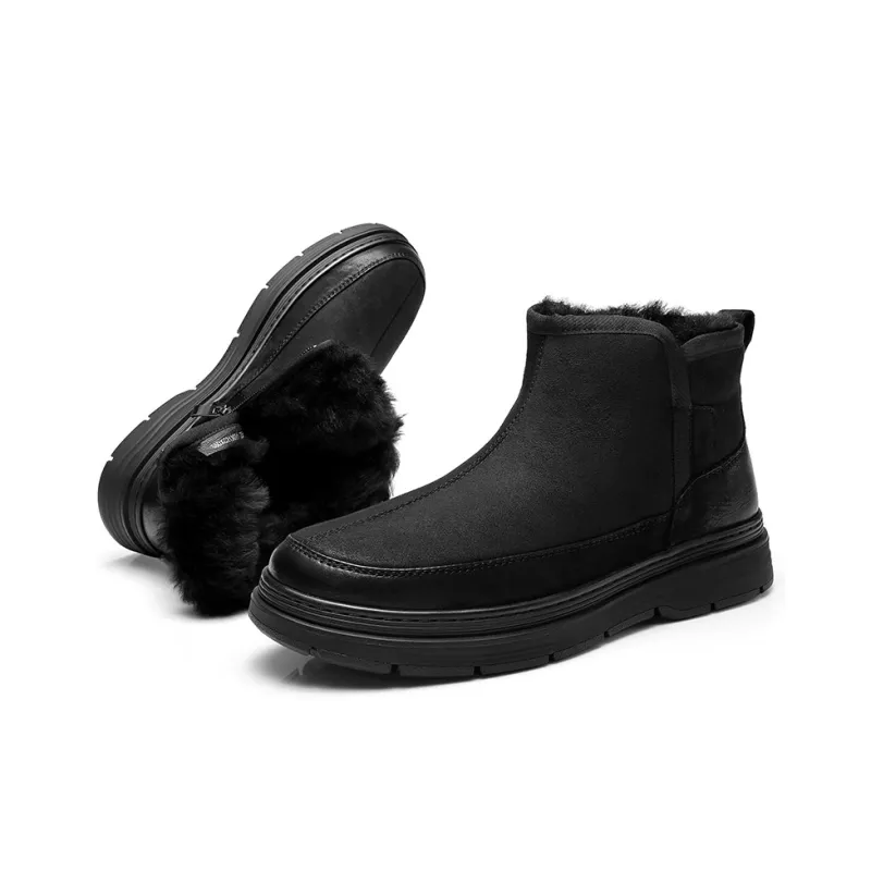 Strongman 3515 Snow Boots Men's Black Soil Yellow-3