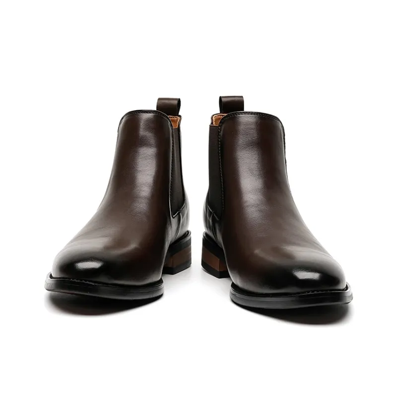 WEISHIBANGWEI Short Chelsea Boots Men's-11