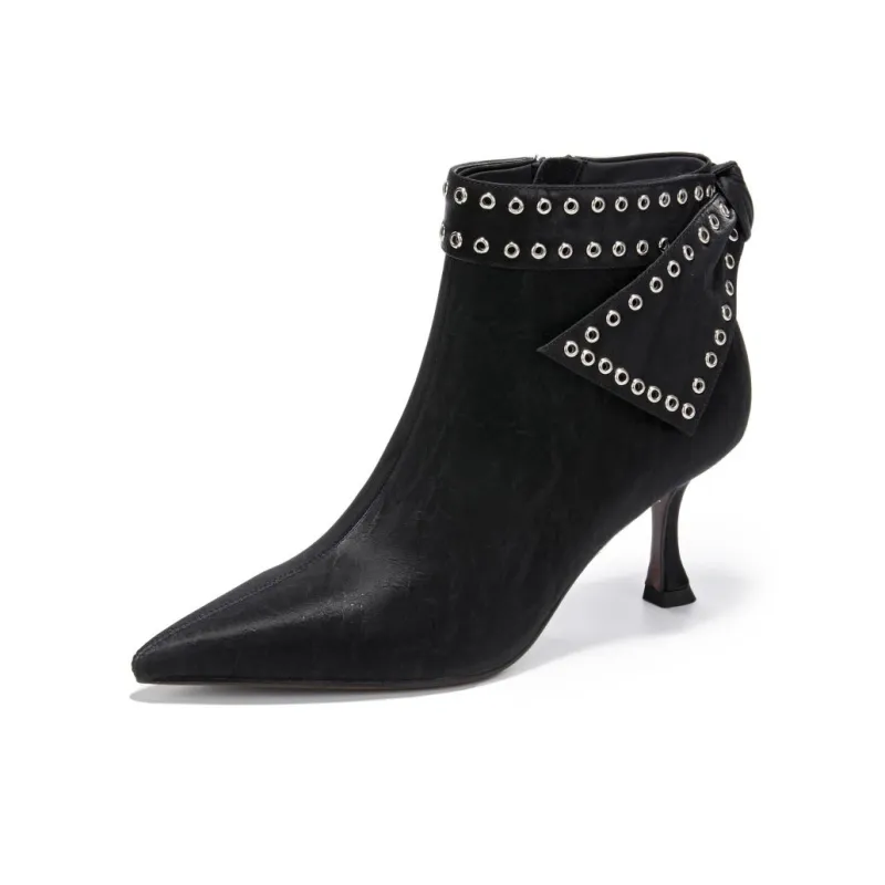 ELLE Ankle Boots 7cm Women's Black-0
